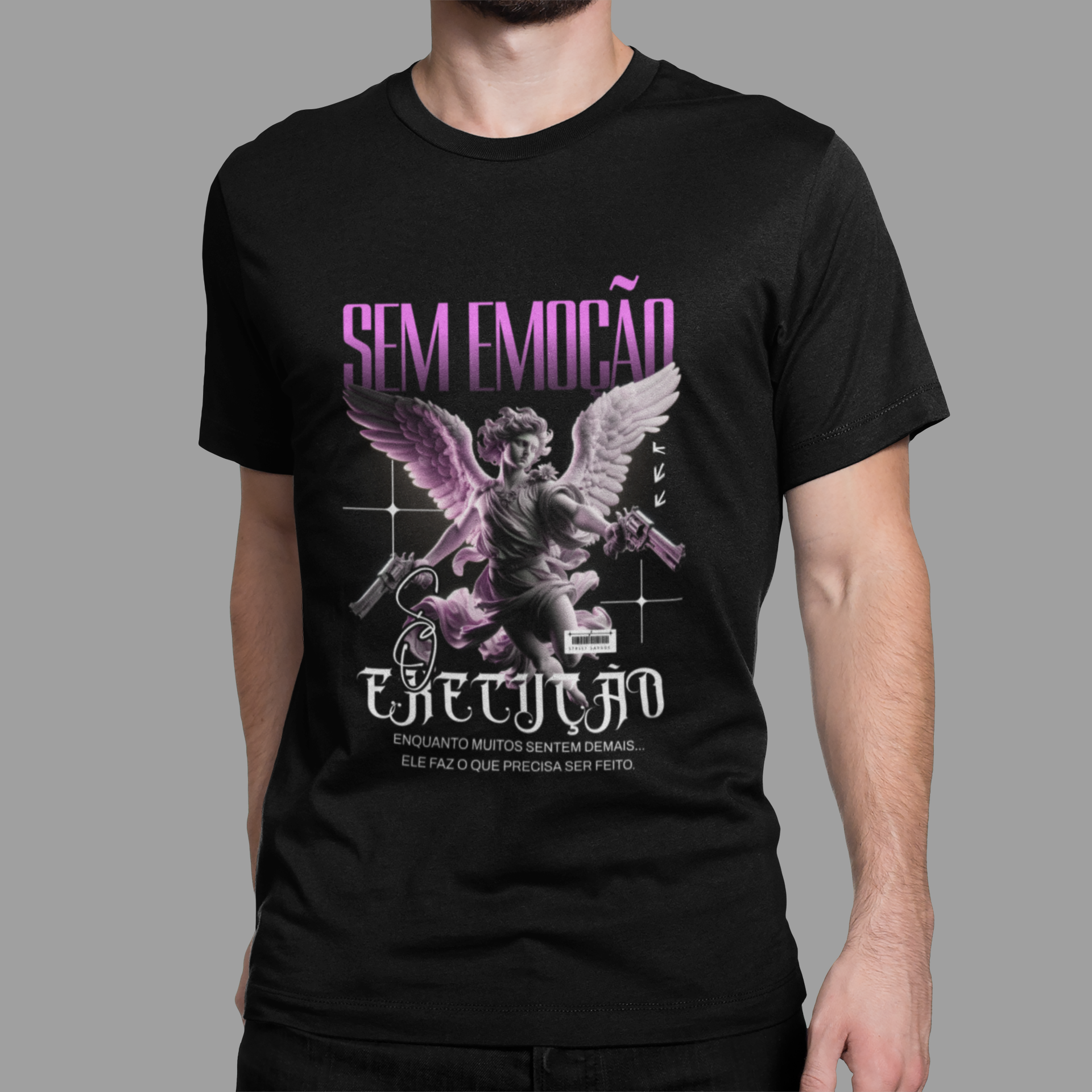 Nome do produto: Camiseta Prime Masculina Sem Emoção Só Execução