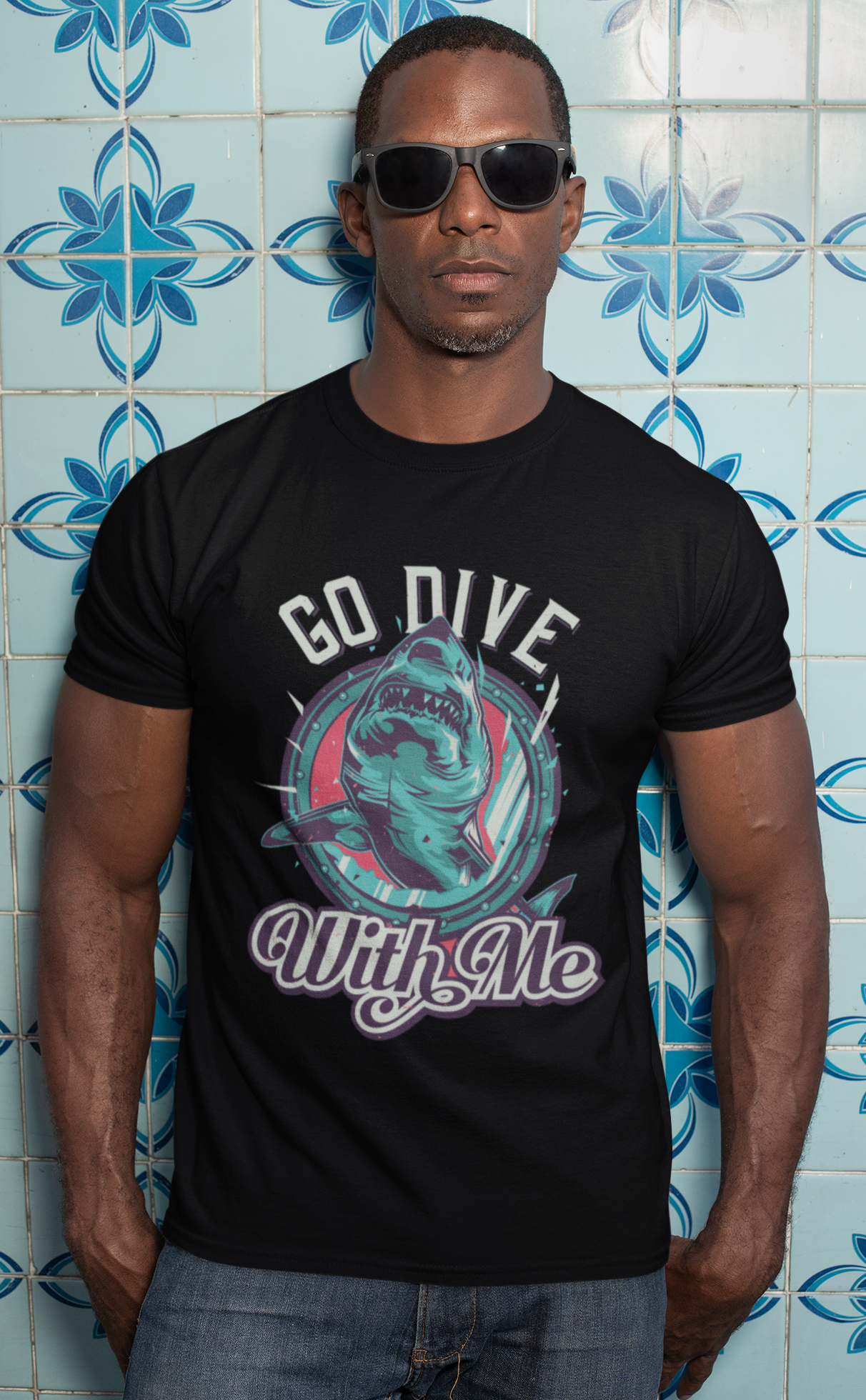 Camiseta personalizada Tubarão Branco