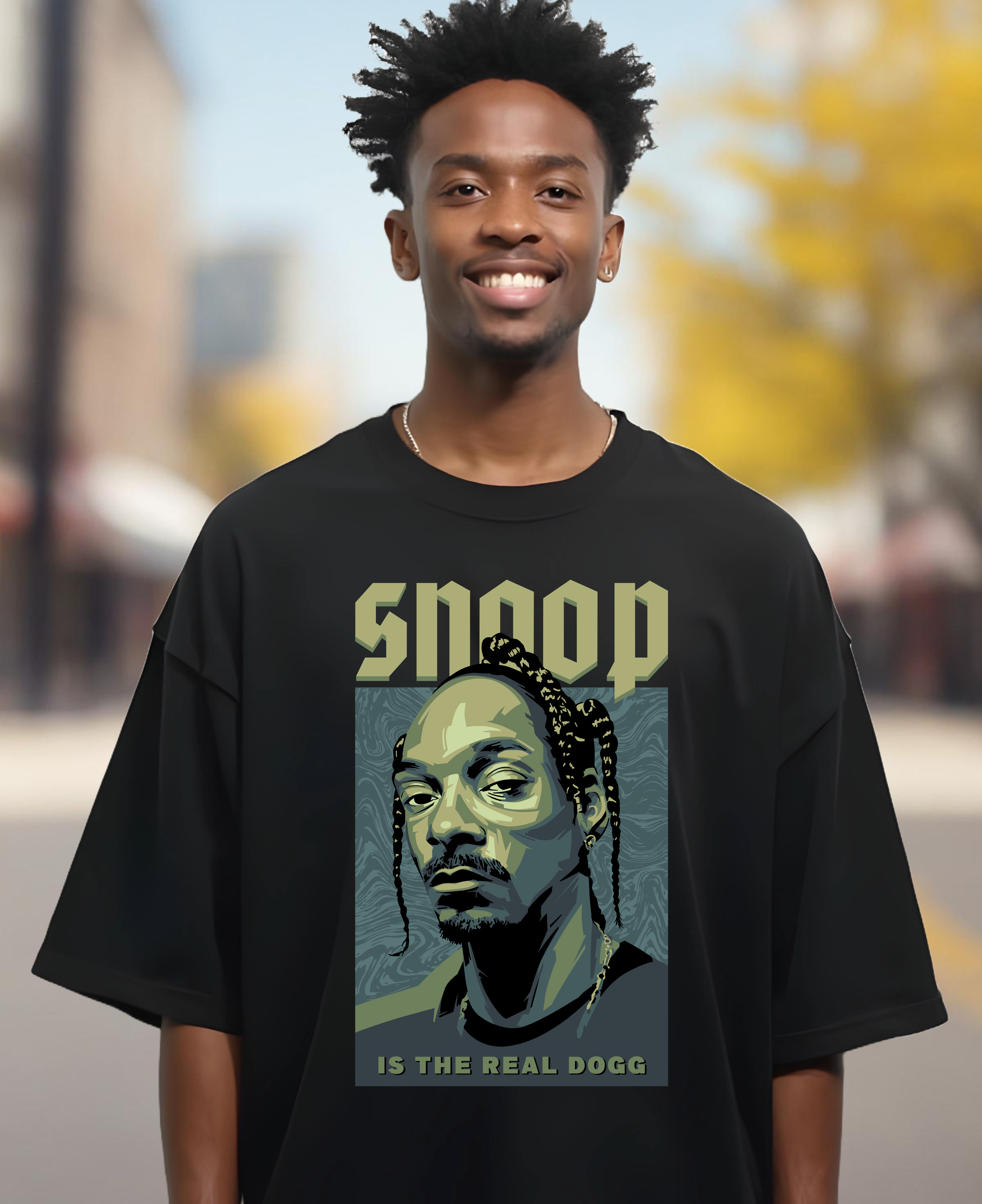 Camiseta Oversized Snoop