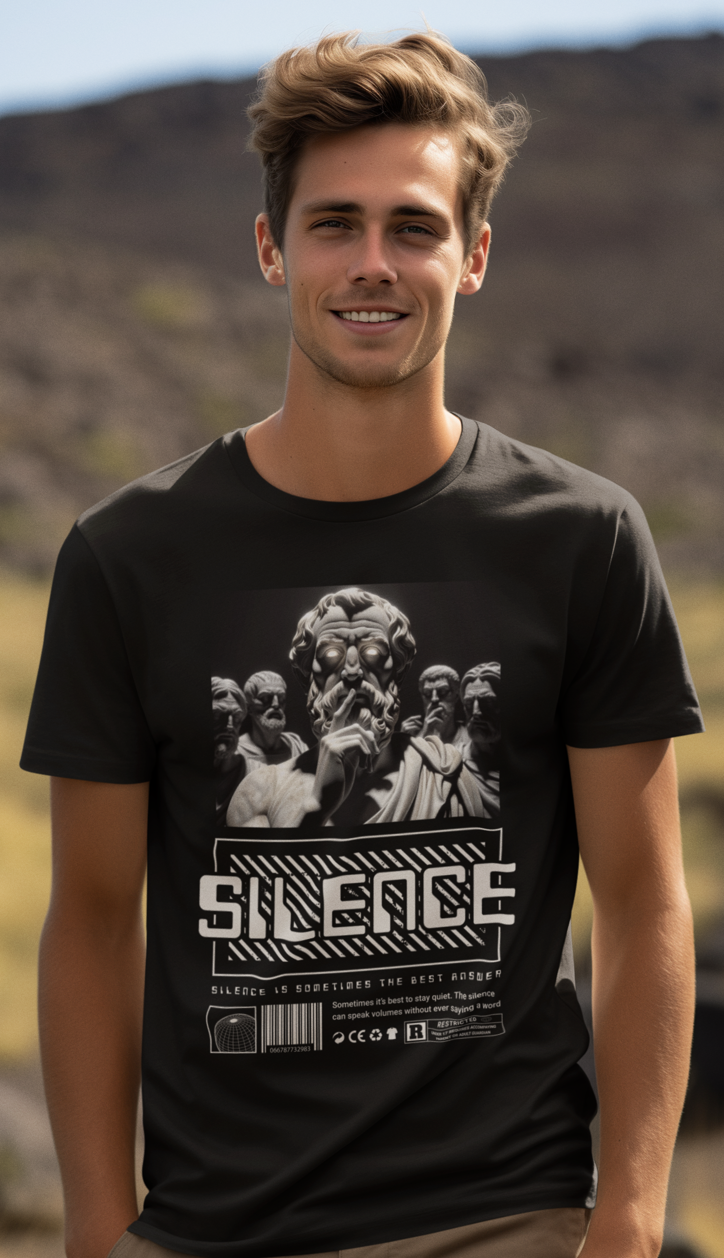 Nome do produto: Camiseta Prime Masculina Silence 