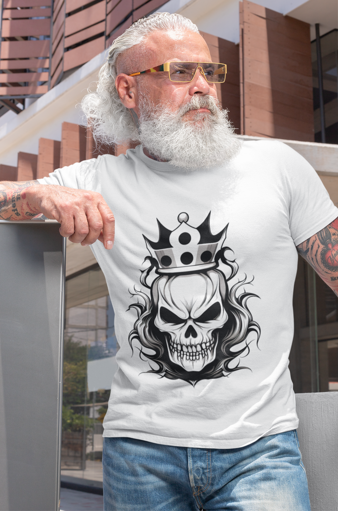 Camiseta Classica skull king