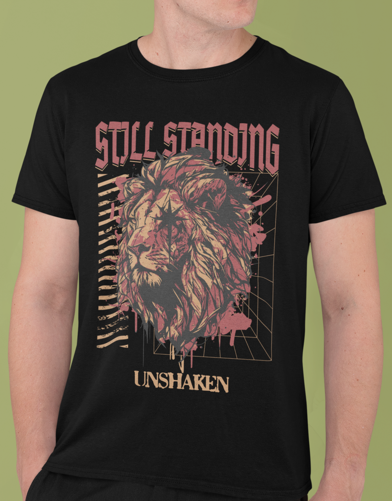 Camiseta Prime Masculina STILL STANDING,UNSHAKEN