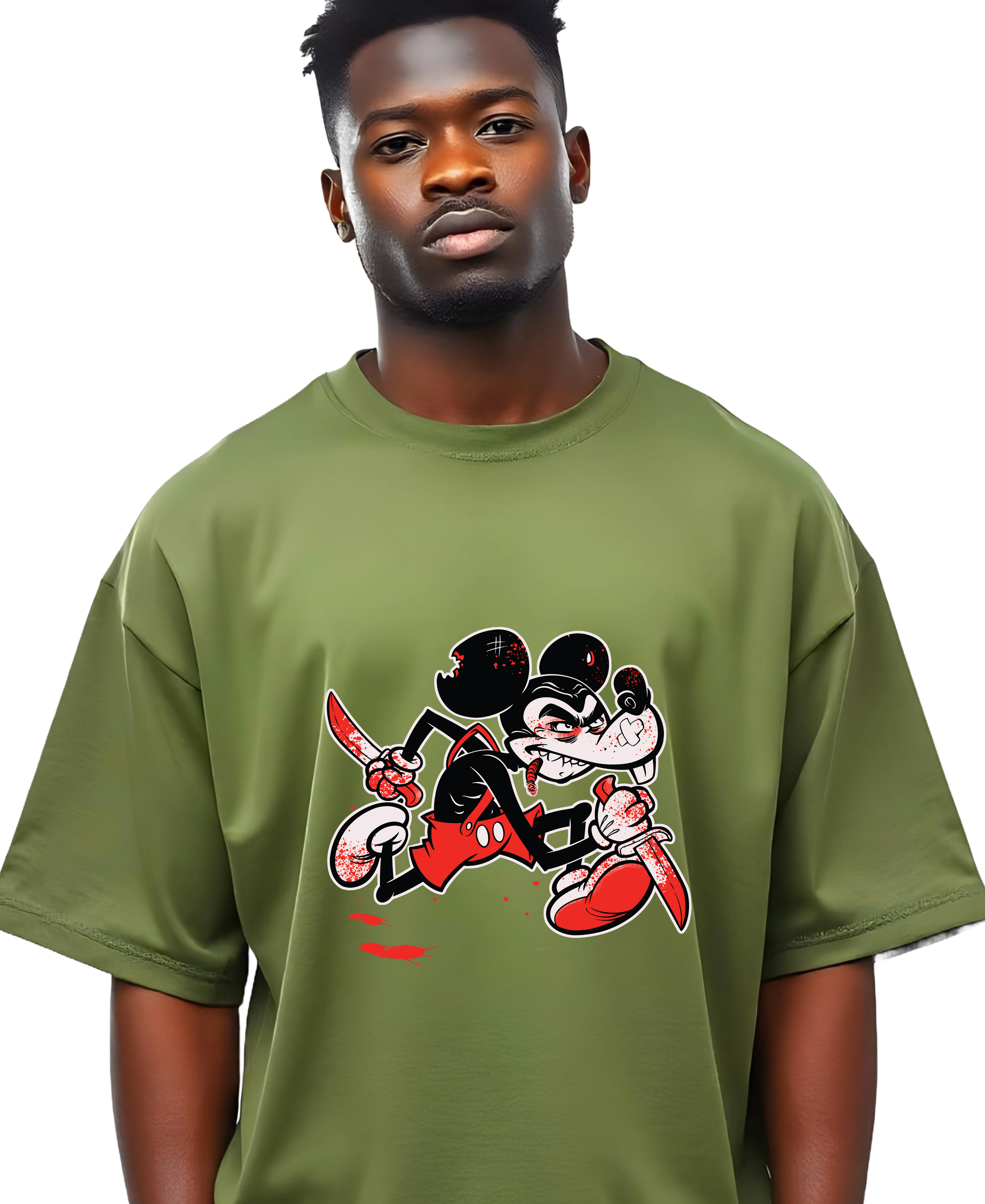 Camiseta Oversized murderous mouse