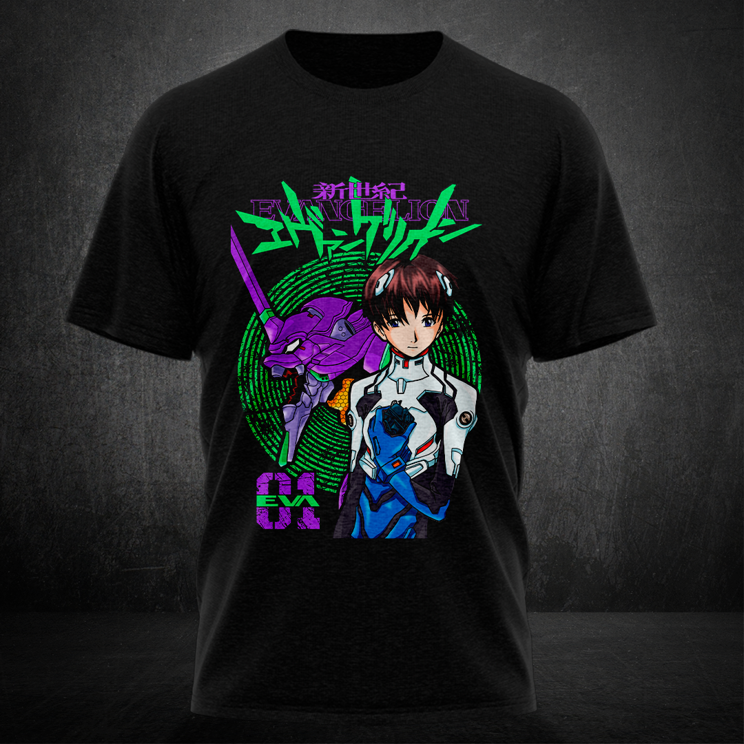 Nome do produto: CAMISA EVANGELION SHINJI EVA 01