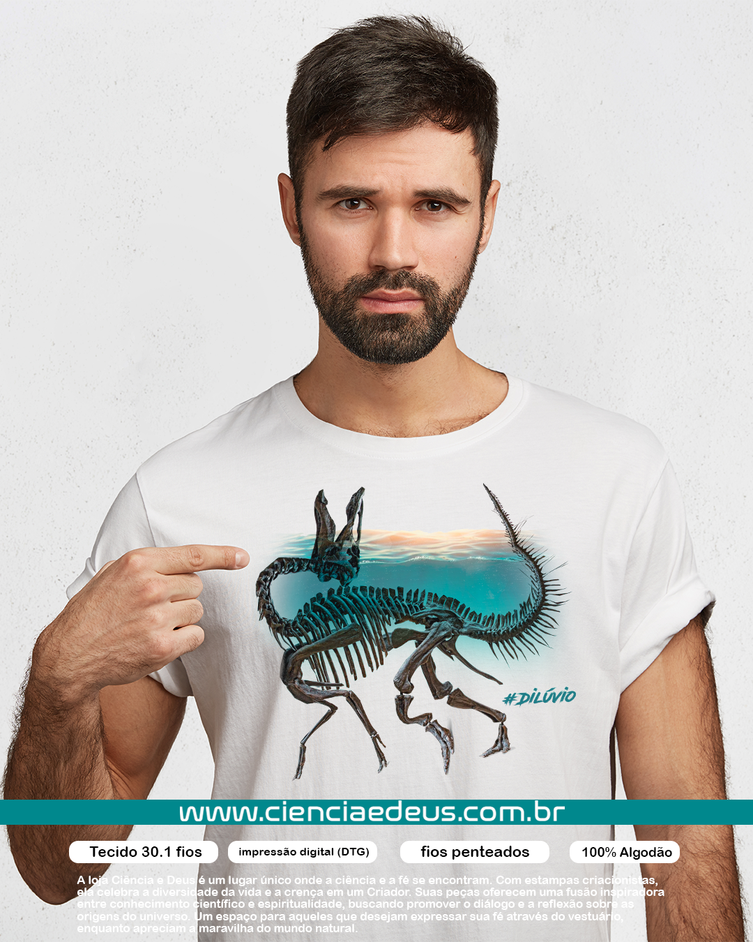 Nome do produto: Dinossauro e o Dilúvio 