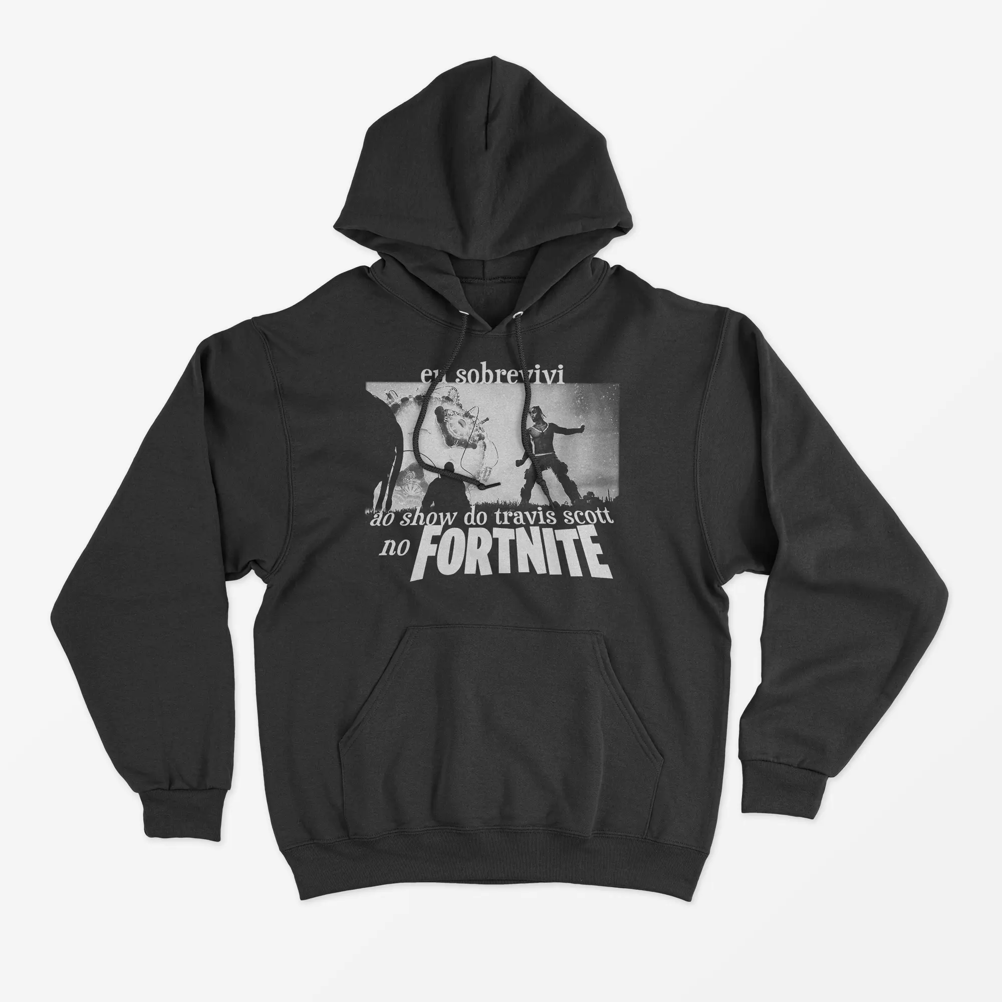 Nome do produto: Moletom Eu sobrevivi ao show do Travis Scott 