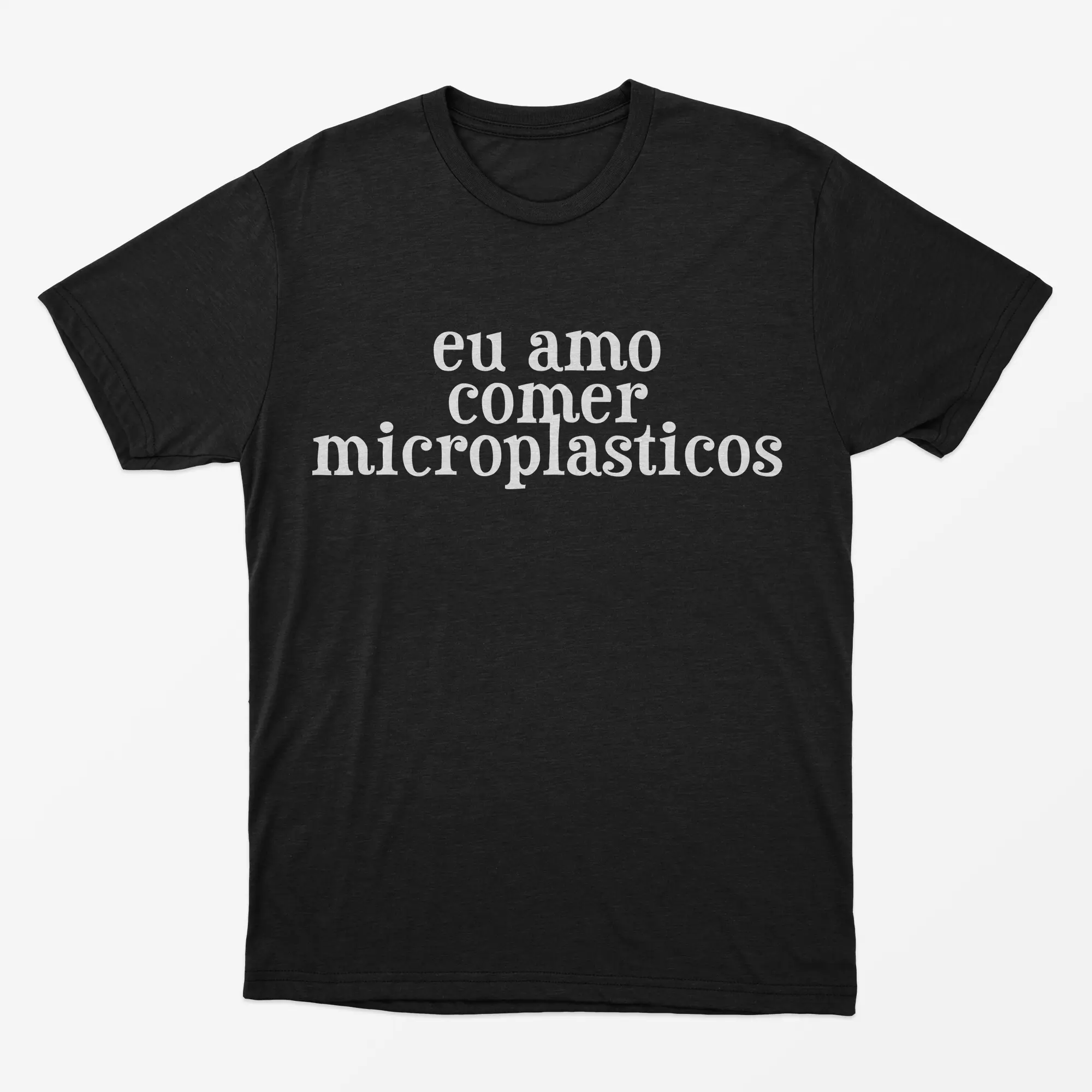 Nome do produto: Camiseta Eu amo comer Microplasticos