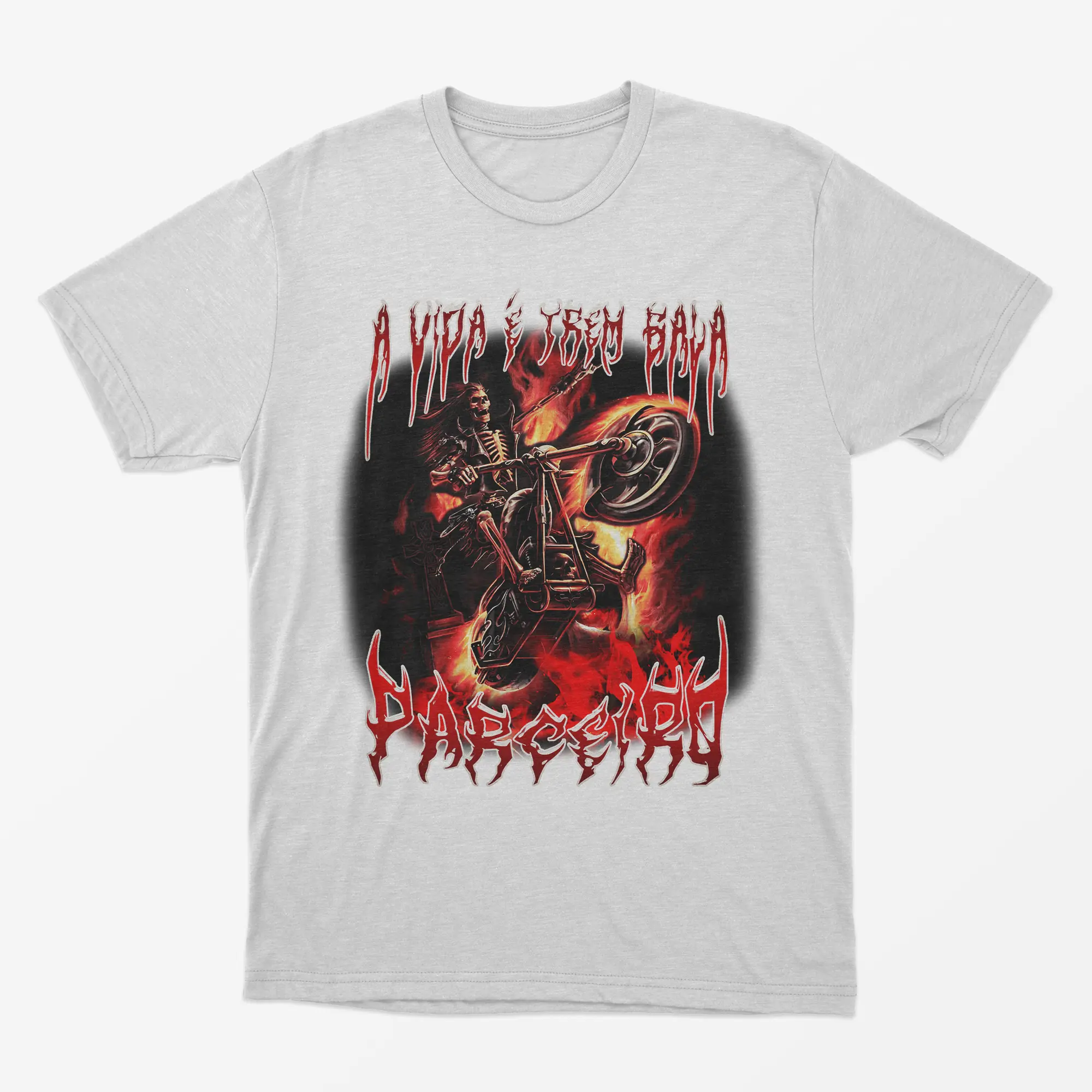 Nome do produto: Camiseta A vida é trem bala parceiro