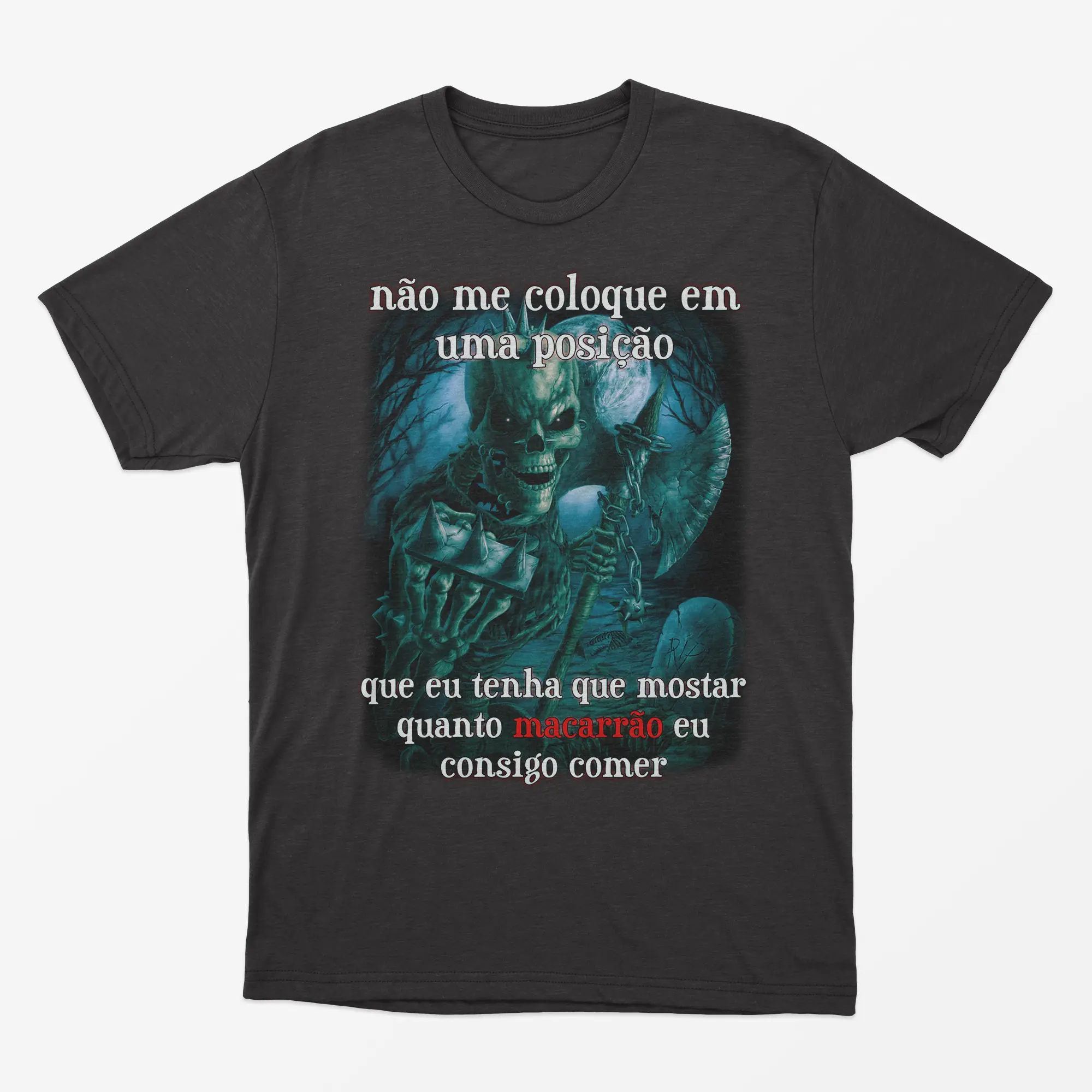 Nome do produto: Camiseta Comedor de Macarrão