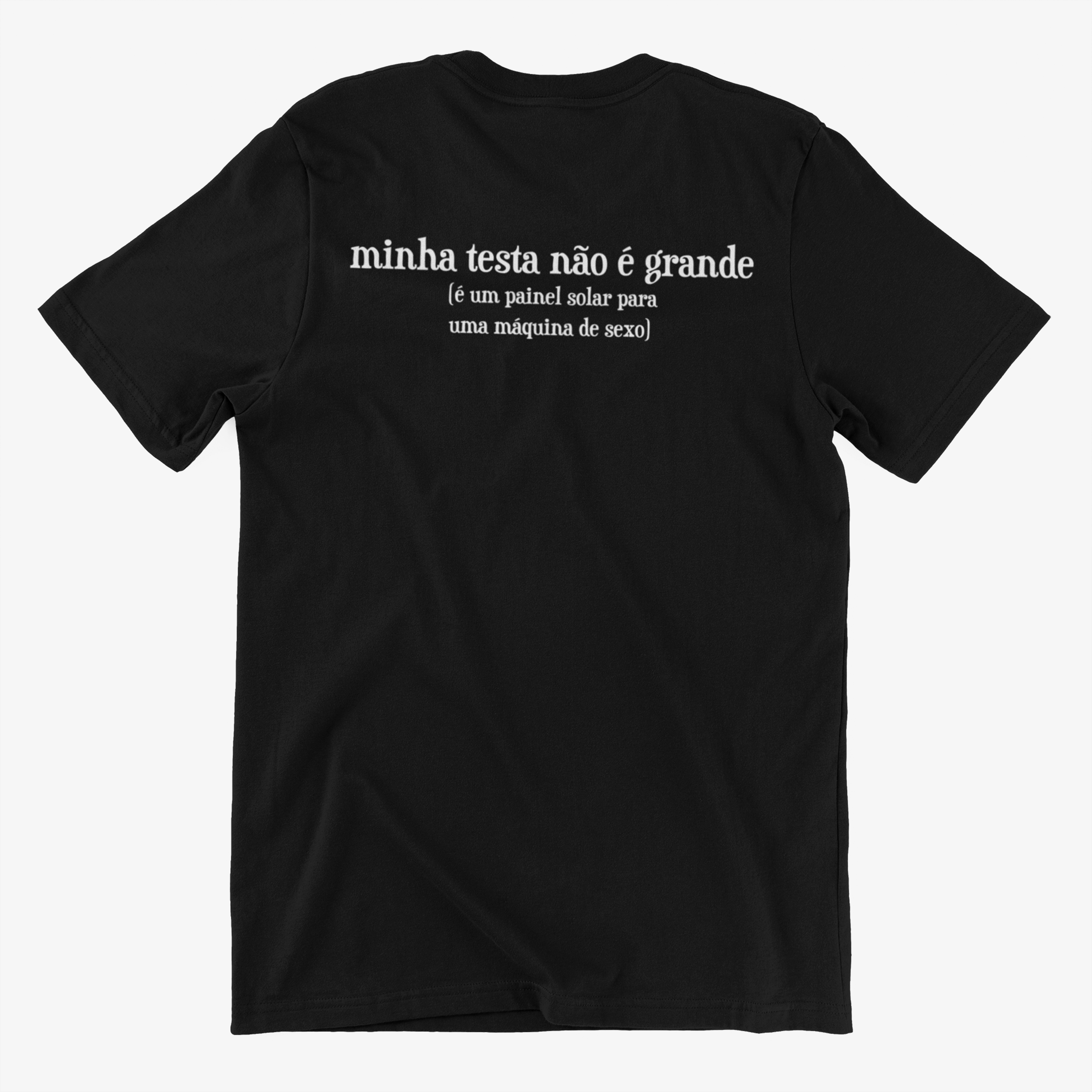 Nome do produto: Camiseta minha testa não é grande 