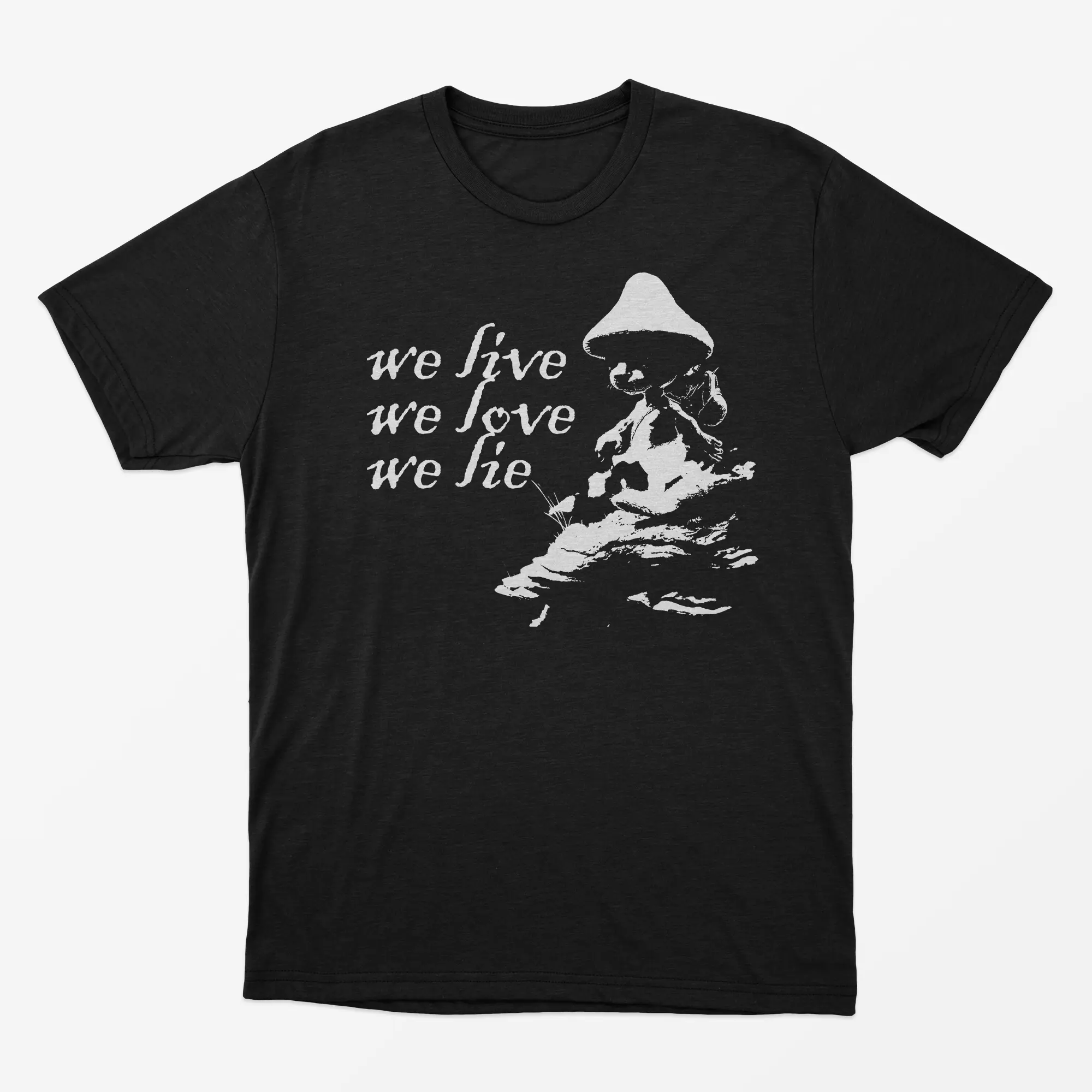 Nome do produto: Camiseta We live, we love, we lie