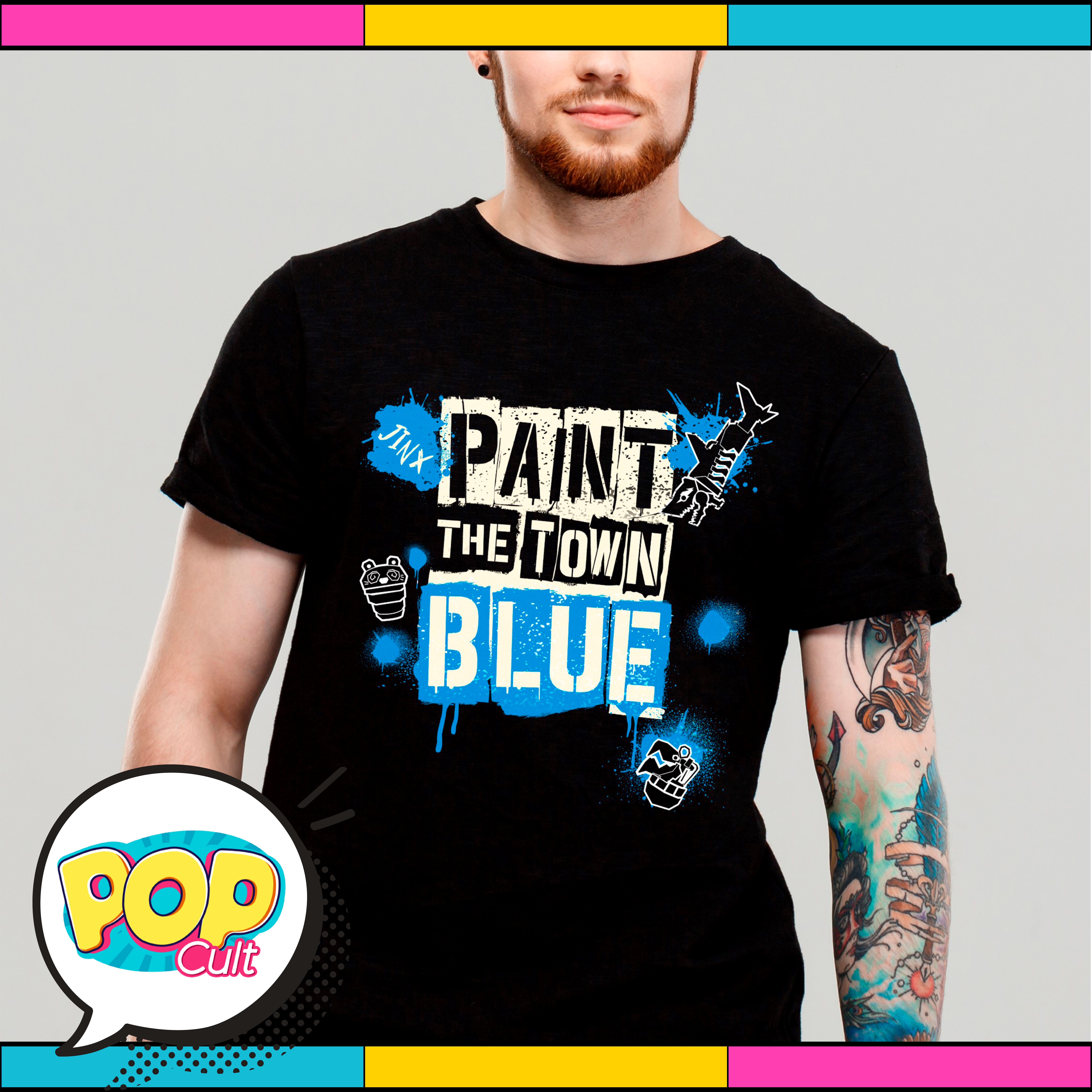 Nome do produto: Paint The Town Blue (Oversized-Preta)