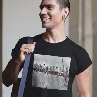 Almoço no topo de um arranha-céus