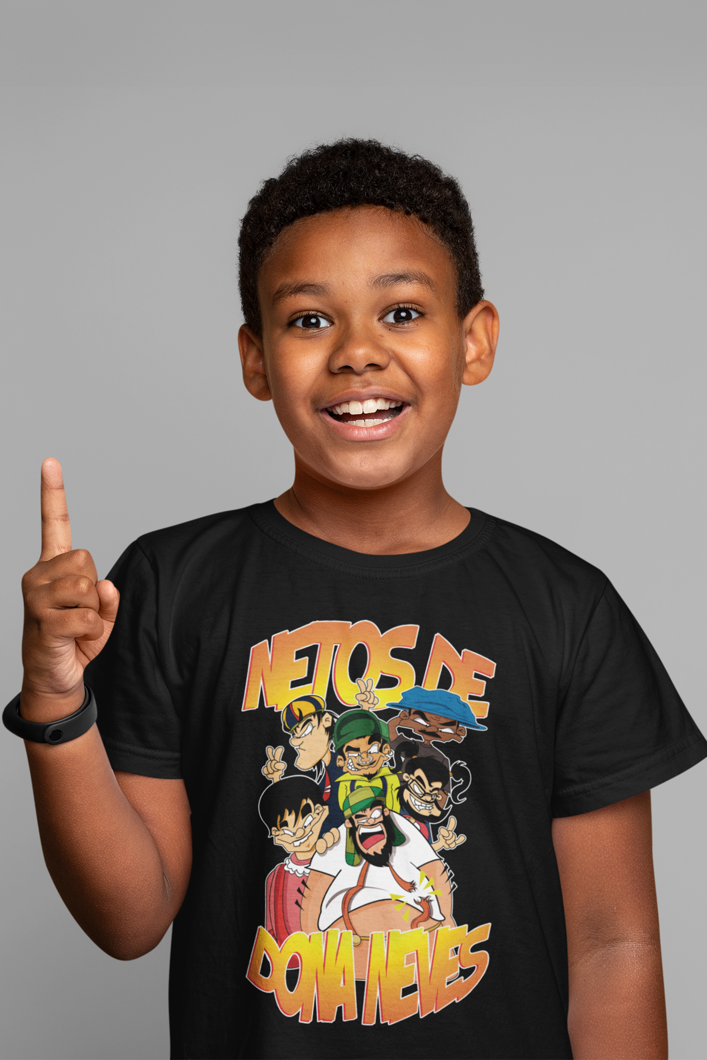 Nome do produto: Netos Caricatura Camisa Infantil (10-14 Anos)