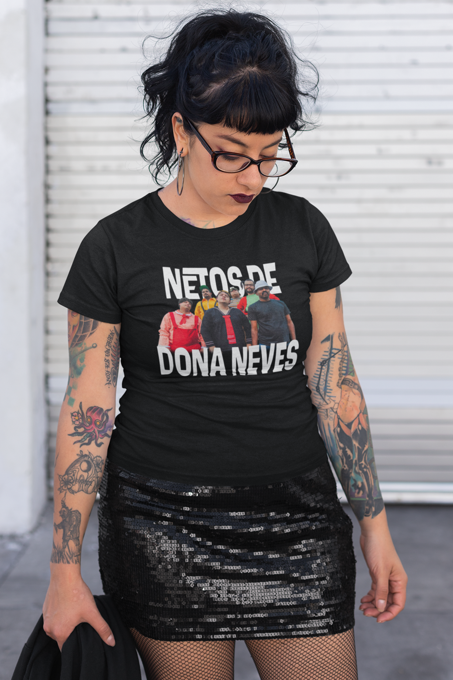 Nome do produto: Netos Banda Camisa Baby Long (Preta)