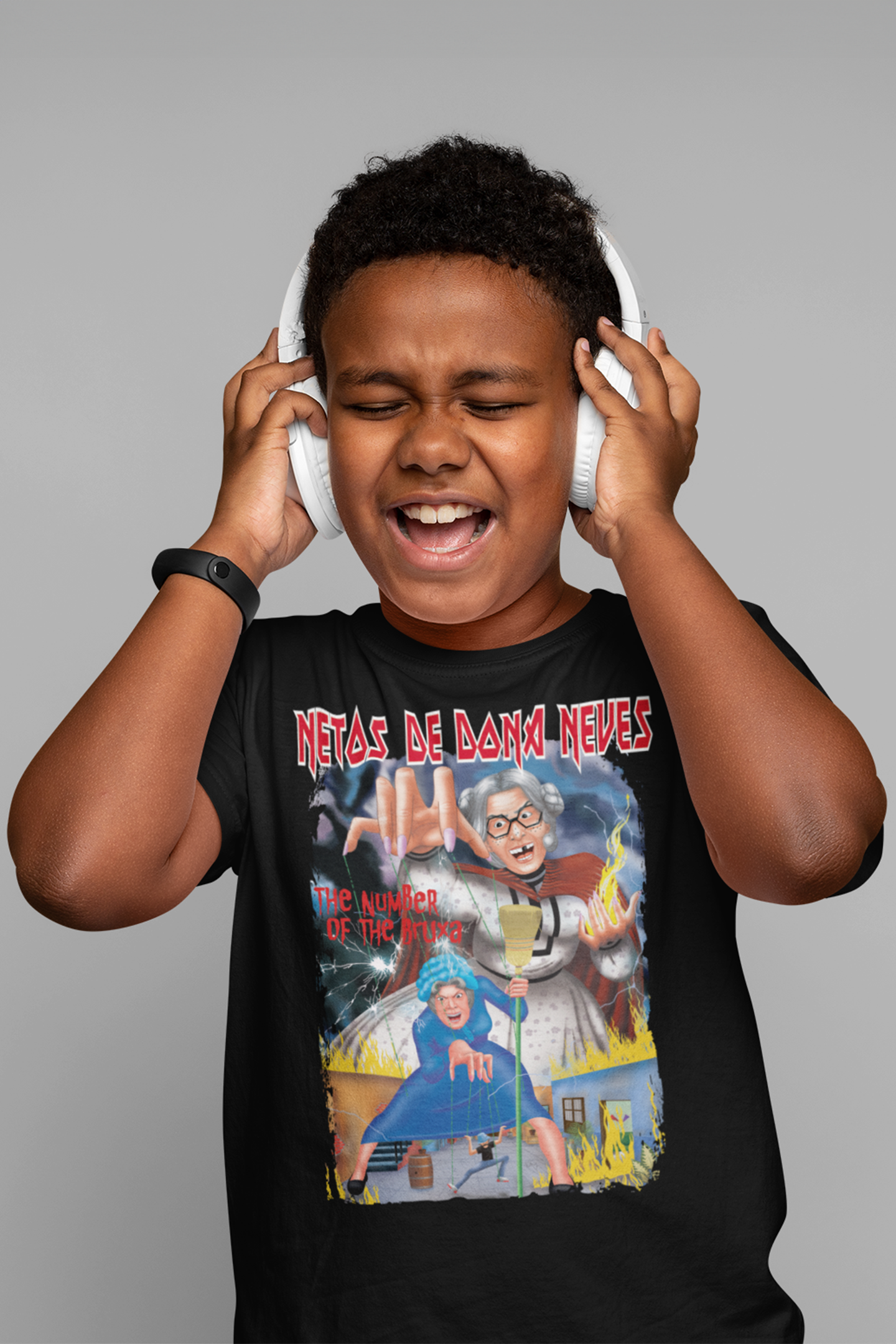 Nome do produto: Netos The Number Of The Bruxa Camisa Infantil (10-14 Anos)