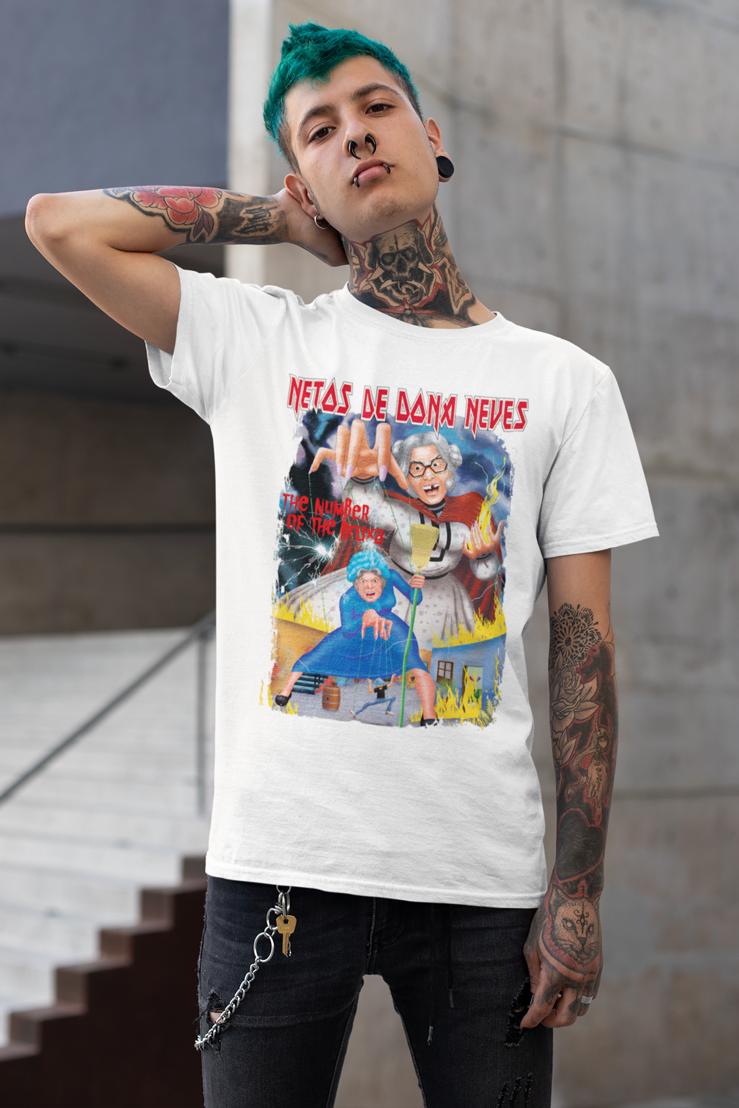 Nome do produto: Netos The Number Of The Bruxa Camisa (Cores Alternativas)