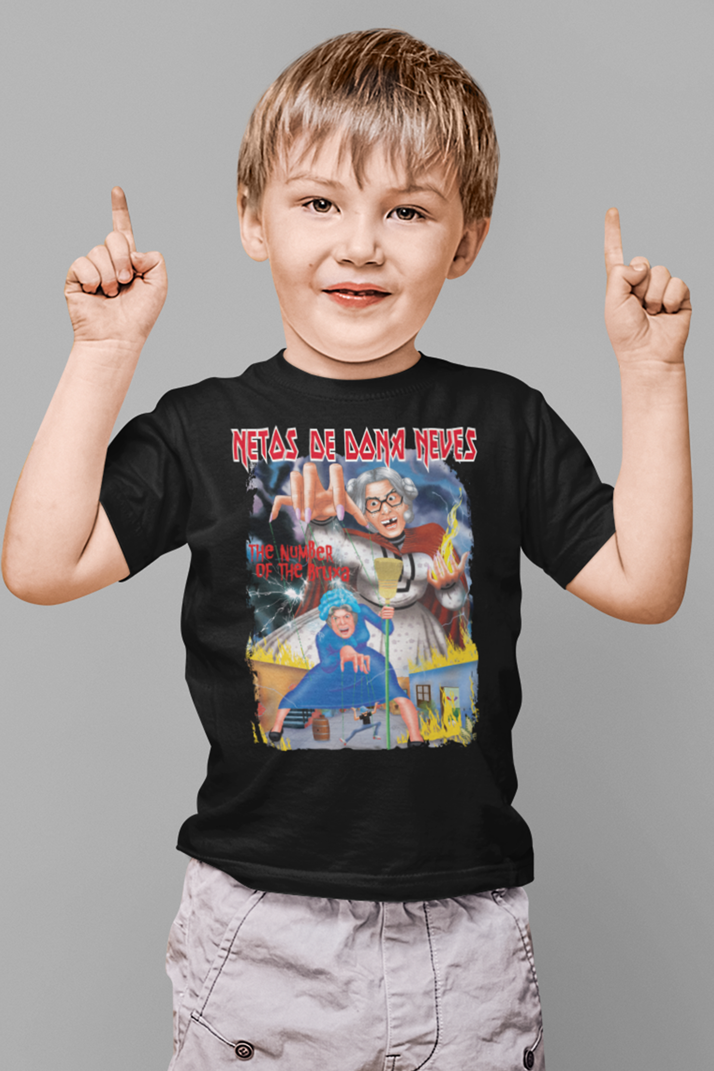 Nome do produto: Netos The Number Of The Bruxa Camisa Infantil (2-8 Anos)