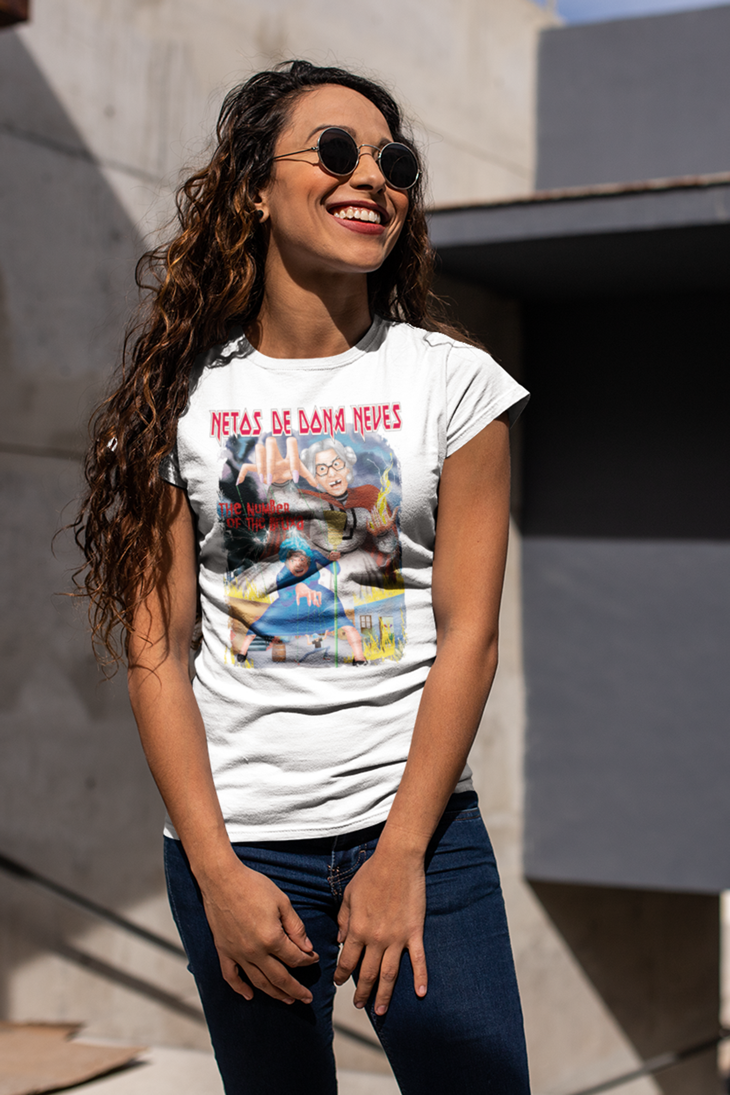 Nome do produto: Netos The Number Of The Bruxa Camisa Baby Long (Cores Alternativas)