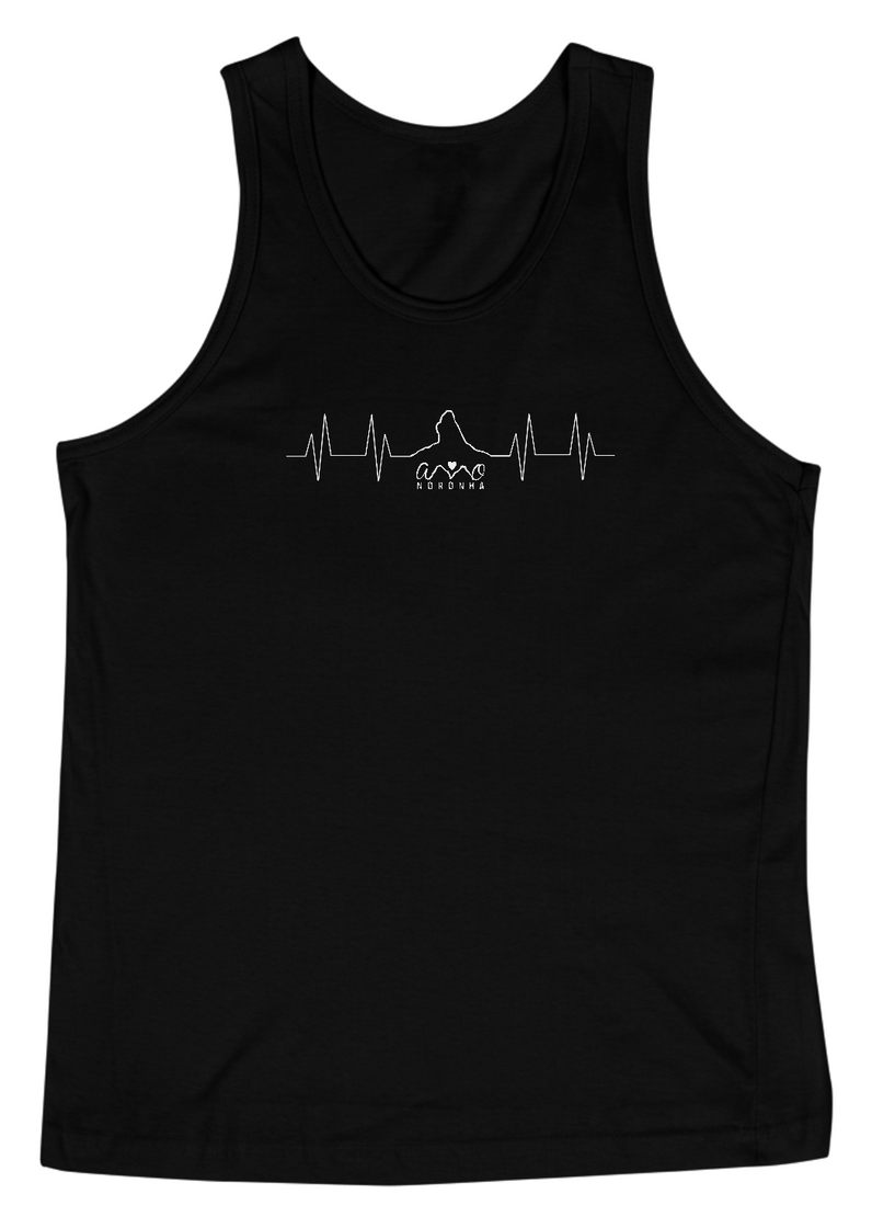 Nome do produto: Regata Batimentos Morro do Pico - Arte Branca