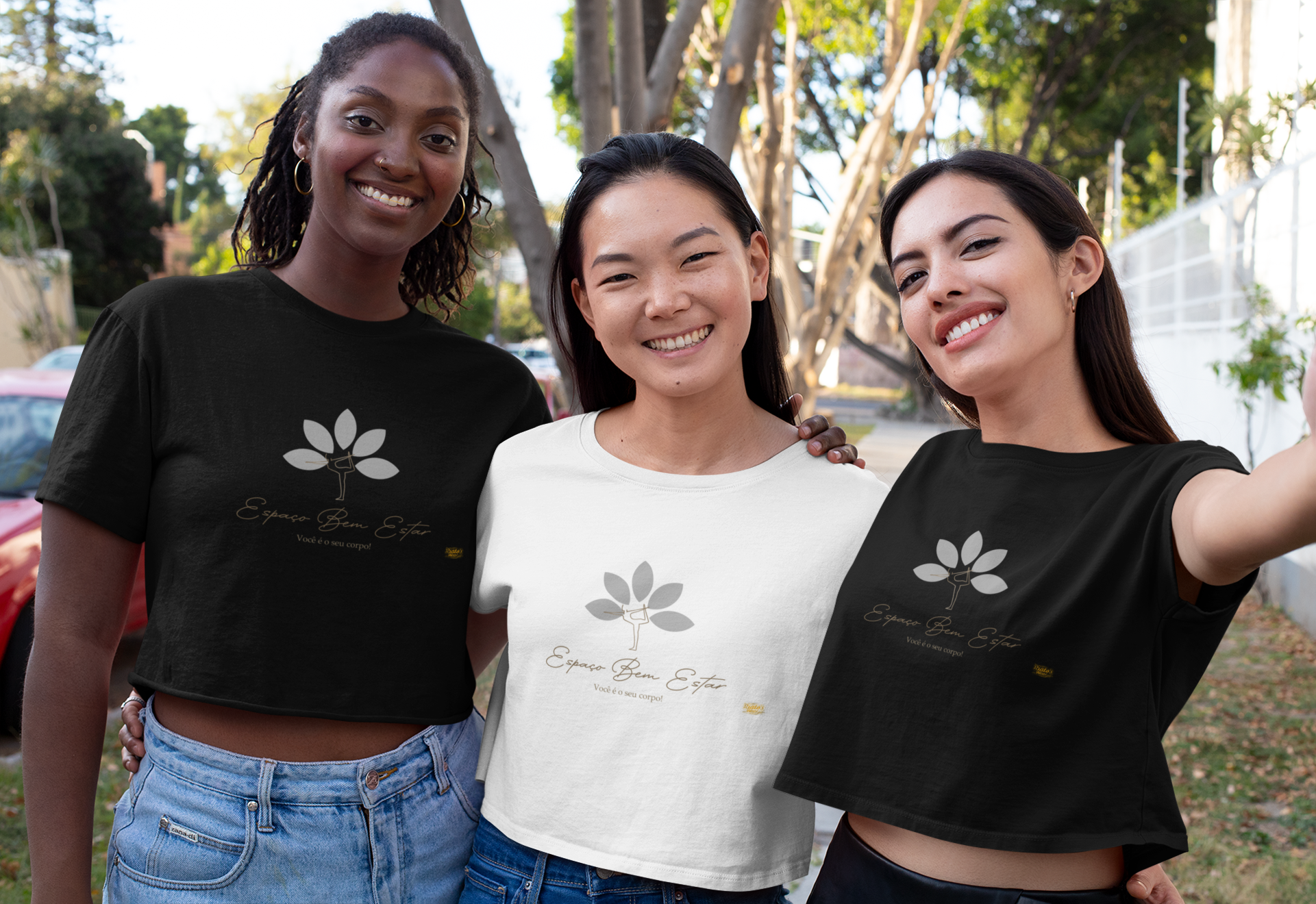 Nome do produto: Camiseta Cropped - Espaço Bem Estar