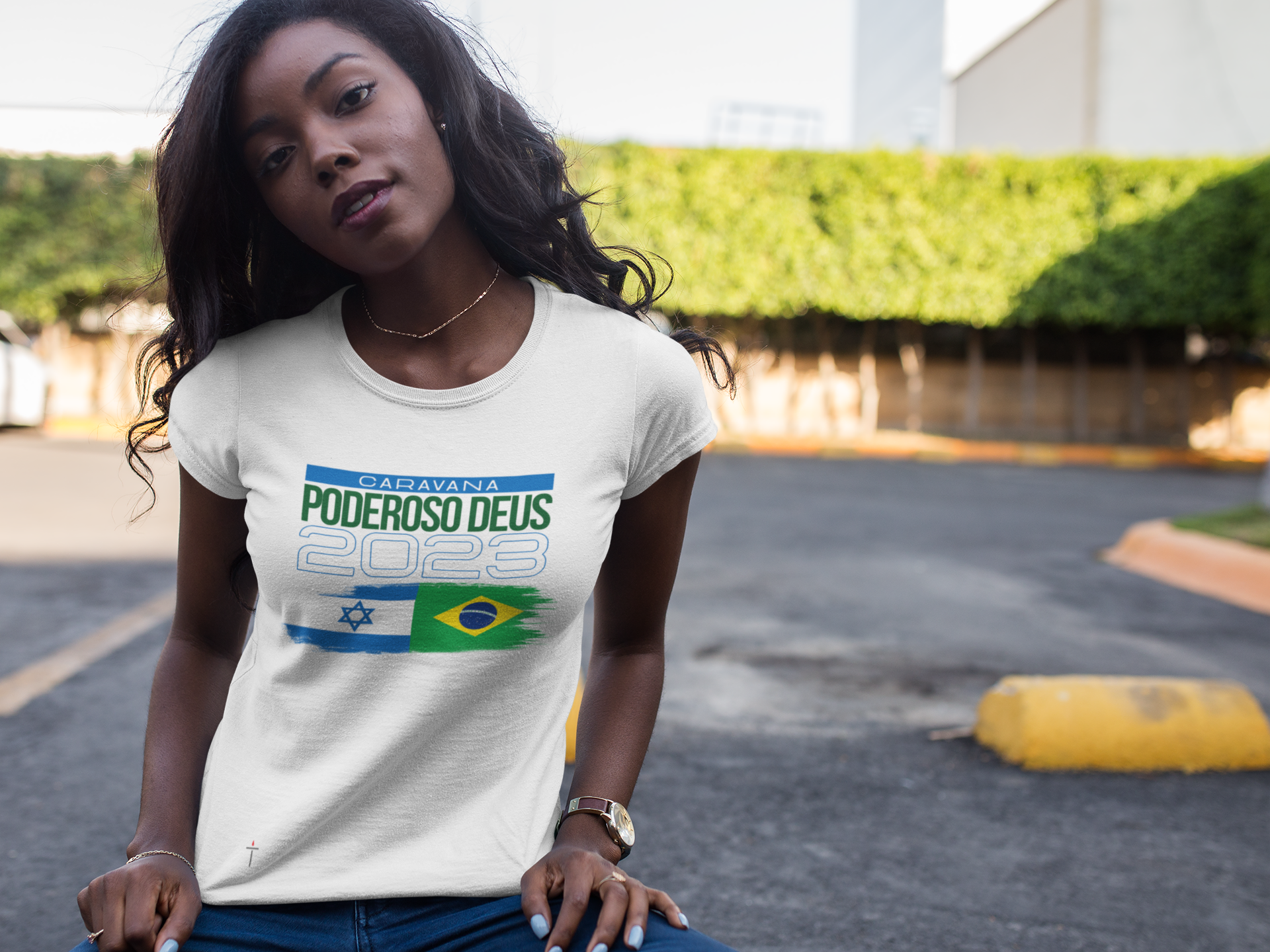 Baby Long Quality Caravana Poderoso Deus 2023 Branca