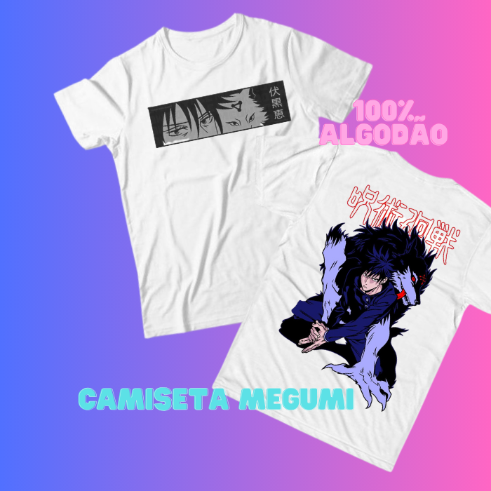 Nome do produto: Camiseta Megumi Fushiguro