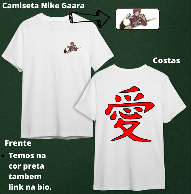 Nome do produto: Camiseta Nike Gaara 