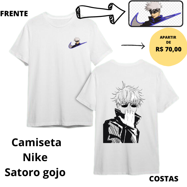 Nome do produto: Camiseta Nike Satoro Gojo