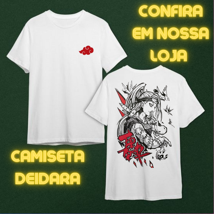 Nome do produto: Camiseta Deidara