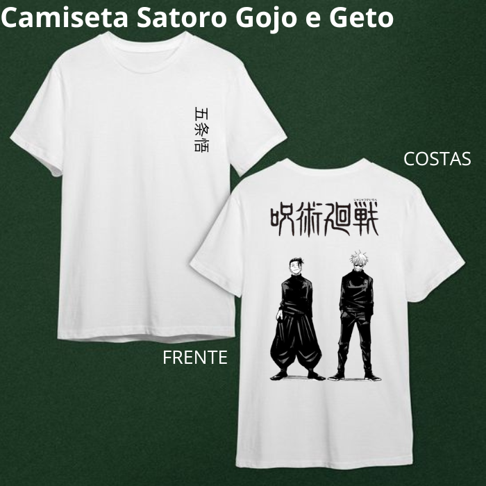 Nome do produto: Camiseta Satoro Gojo