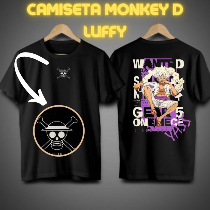 Nome do produto: Camiseta Monkey D Luffy 