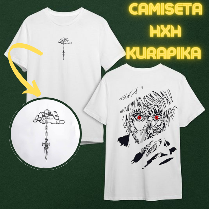 Nome do produto: Camiseta HxH  Kurapika