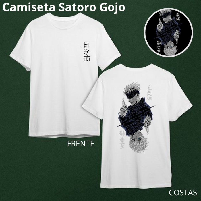 Nome do produto: Camiseta Satoro Gojo