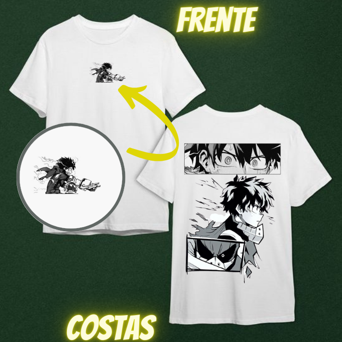 Nome do produto: Camiseta Boku no Hero  Izuko Midoriya