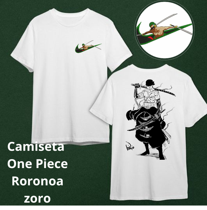 Nome do produto: Camiseta Roronoa Zoro 