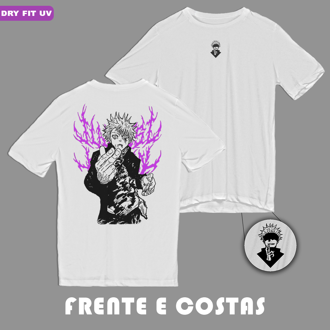 Dry Fit UV - Satoru Gojo v.3 - Jujutsu kaisen (frente e costas) 