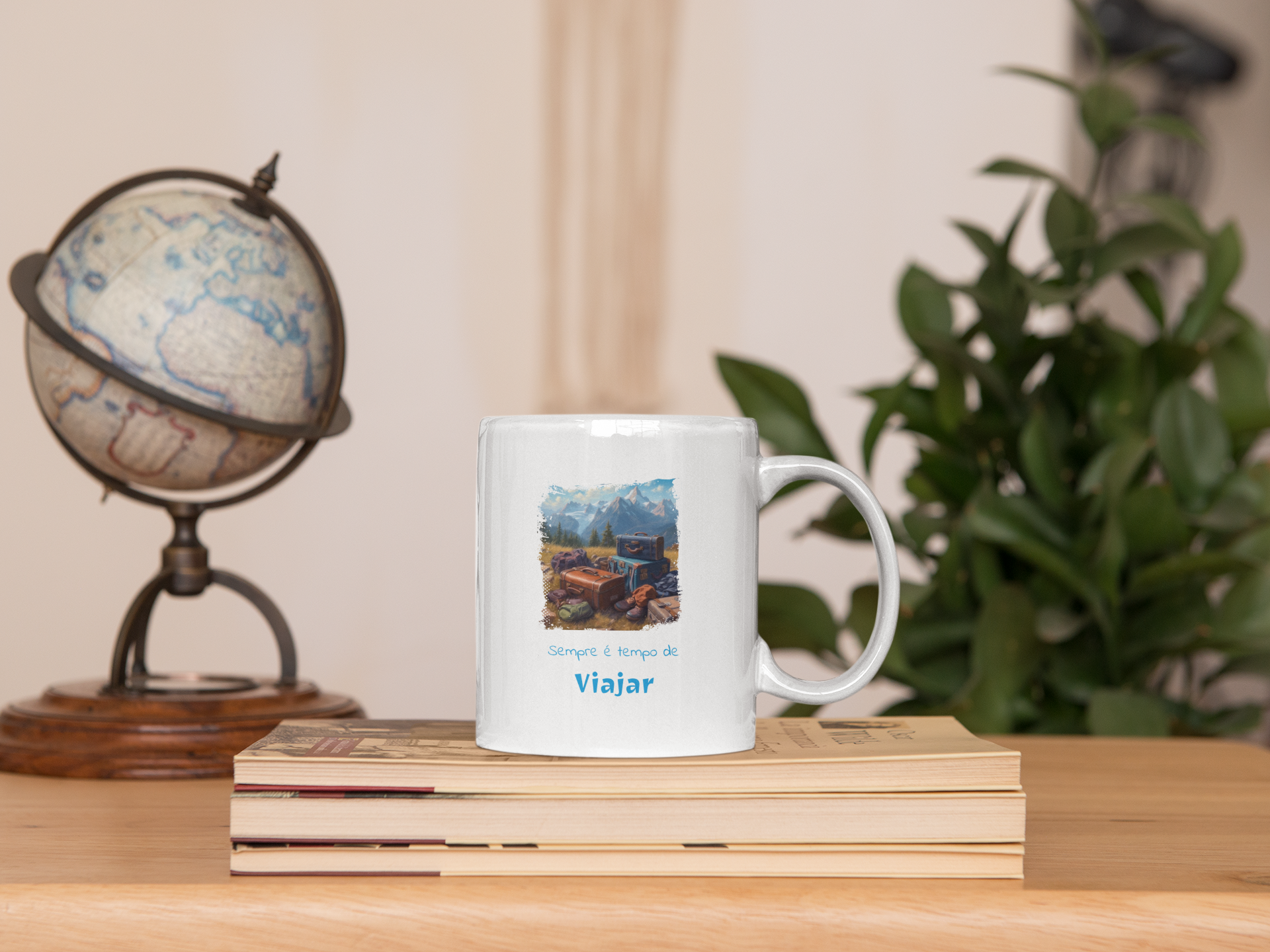 Nome do produto: Caneca Sempre Viajar