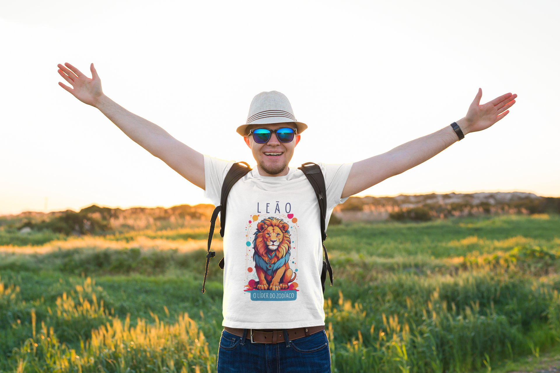 Nome do produto: Camiseta Leão o Líder