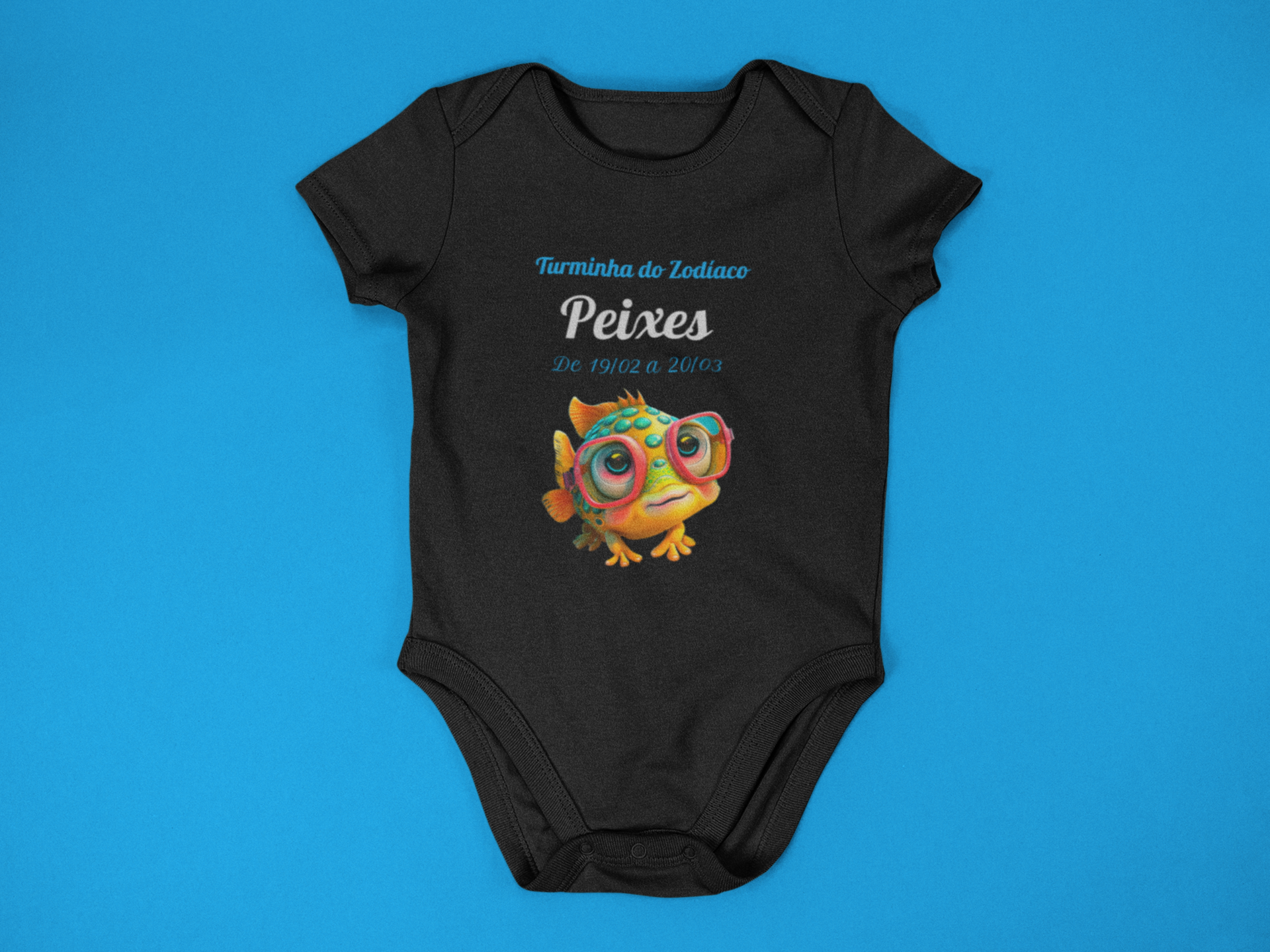 Nome do produto: Body Bebê Signo Peixes