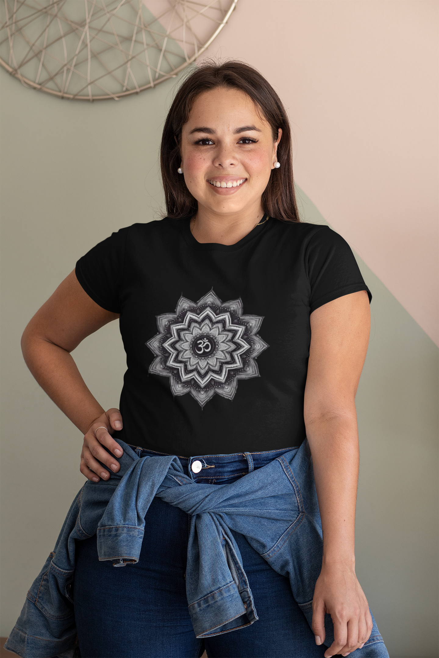 Nome do produto: Camiseta Mandala OM Lápis Plus Size