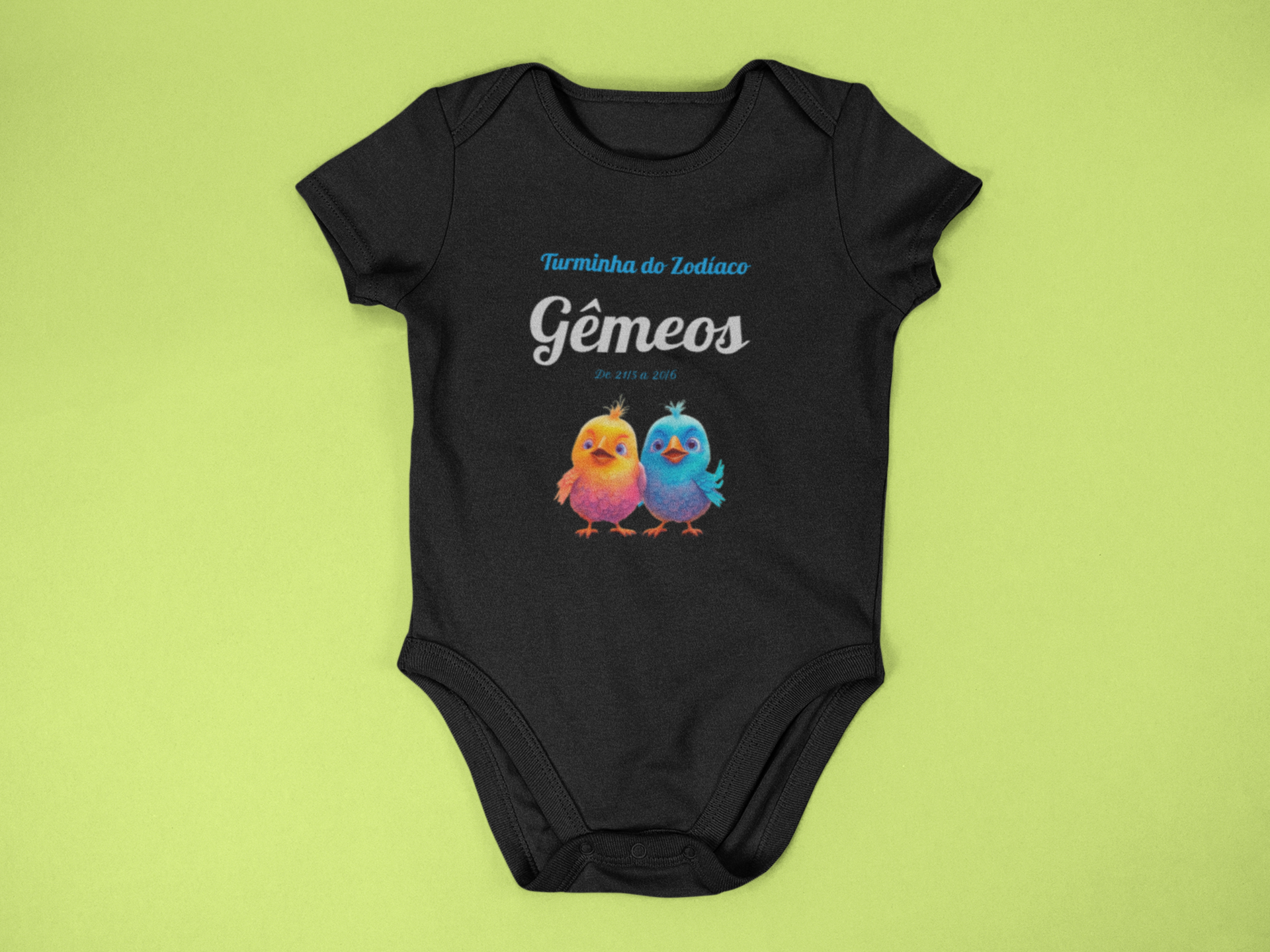 Nome do produto: Body Bebê Signo Gêmeos