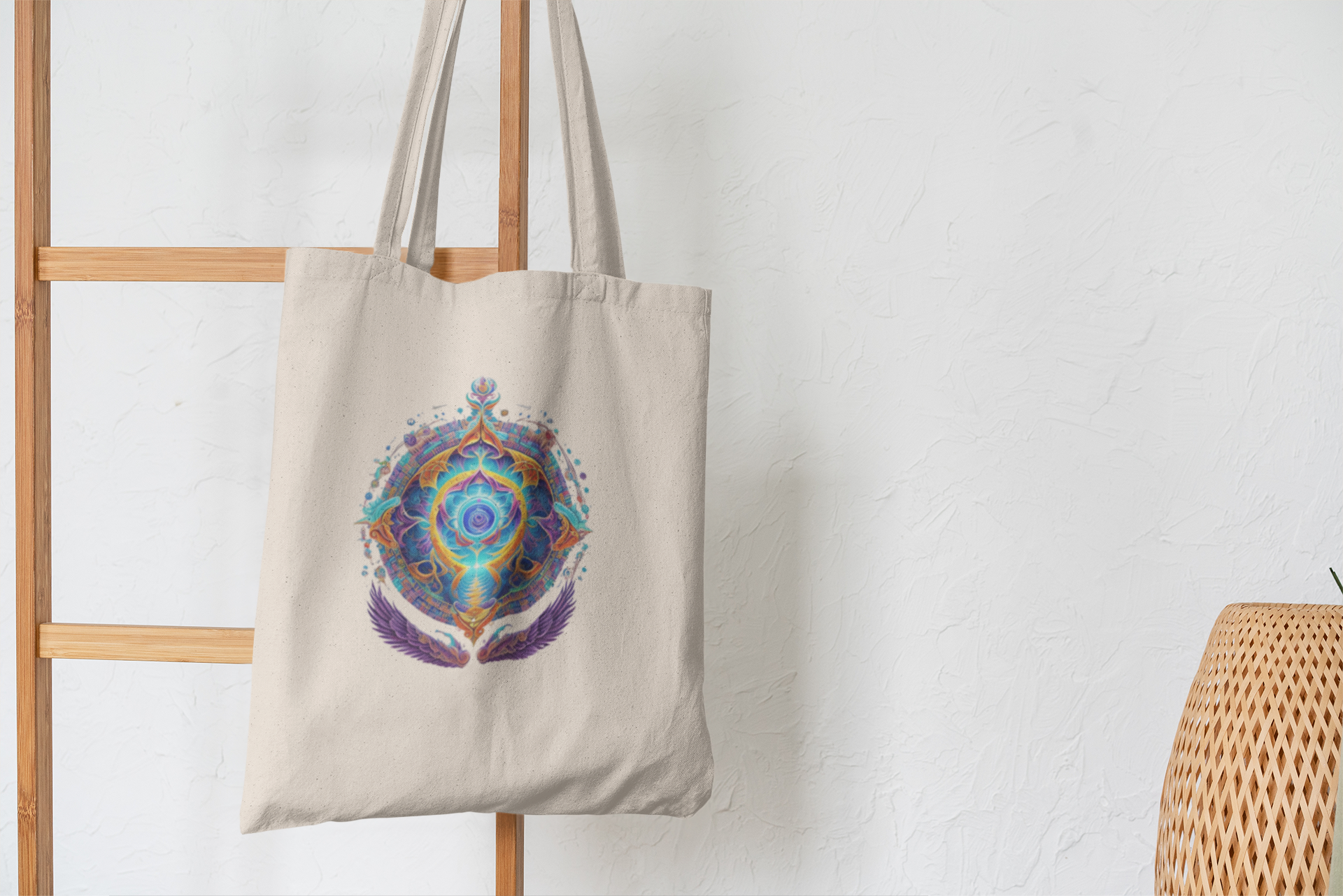 Nome do produto: Ecobag Mandala Lilás