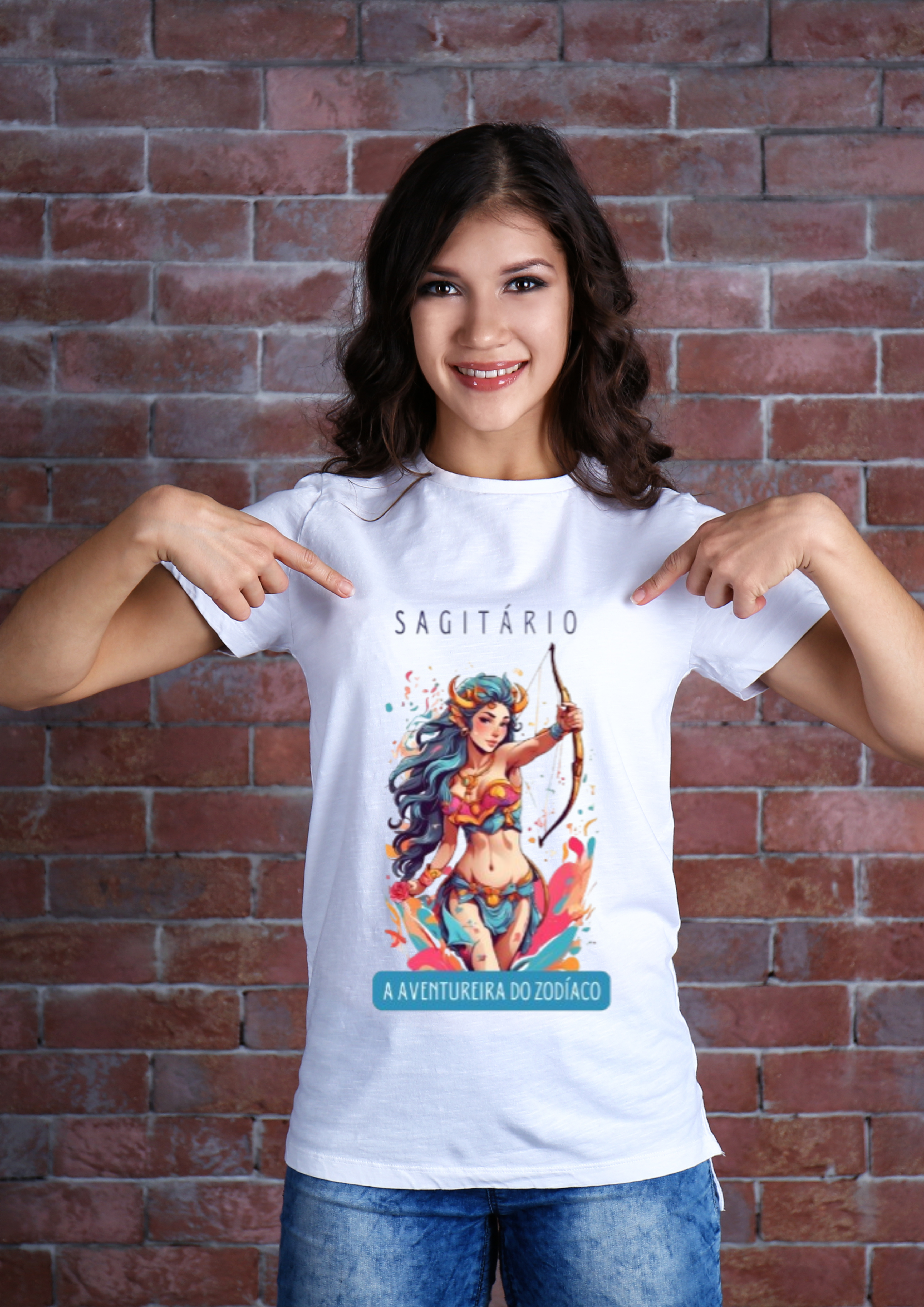 Nome do produto: Camiseta Sagitário a Aventureira