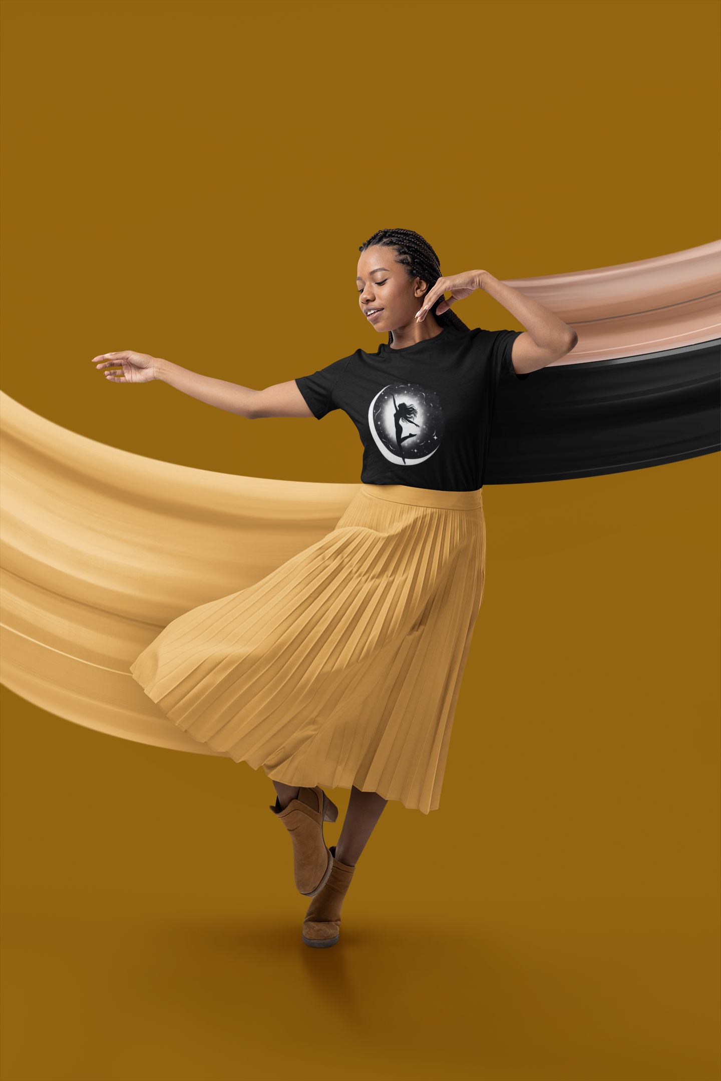 Nome do produto: Camiseta Dançar com a Lua