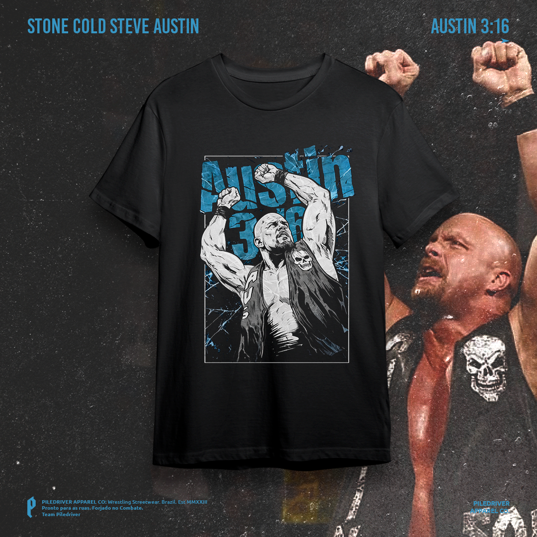Camiseta WWE Stone Cold Steve Austin - 3:16