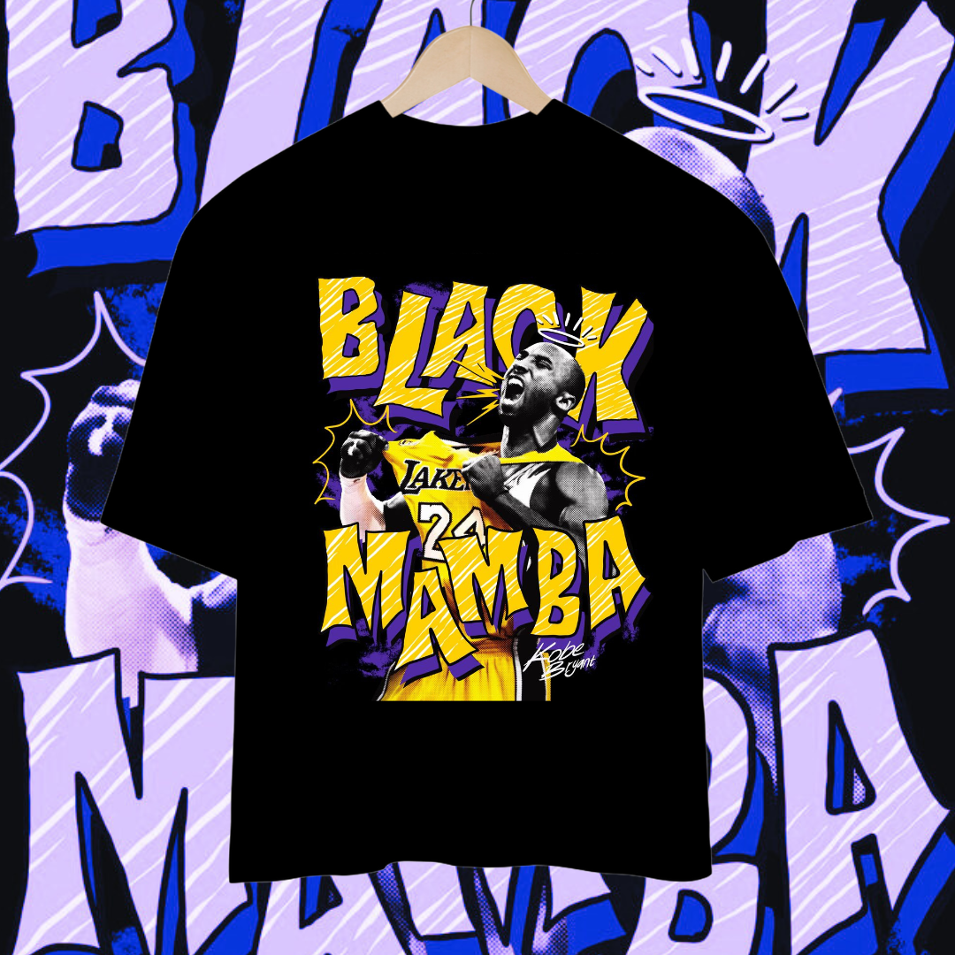 Nome do produto: Camisa Oversized Kobe Bryant Black Mamba