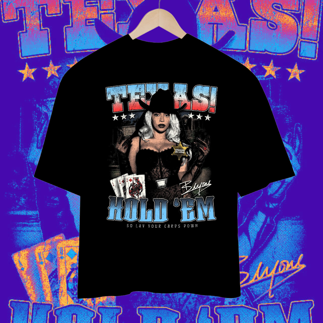 Nome do produto: Camisa Oversized Beyoncé - Texas Hold 