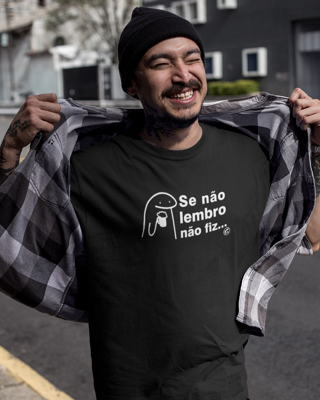 Nome do produto: Camiseta Se não Lembro, Não fiz...