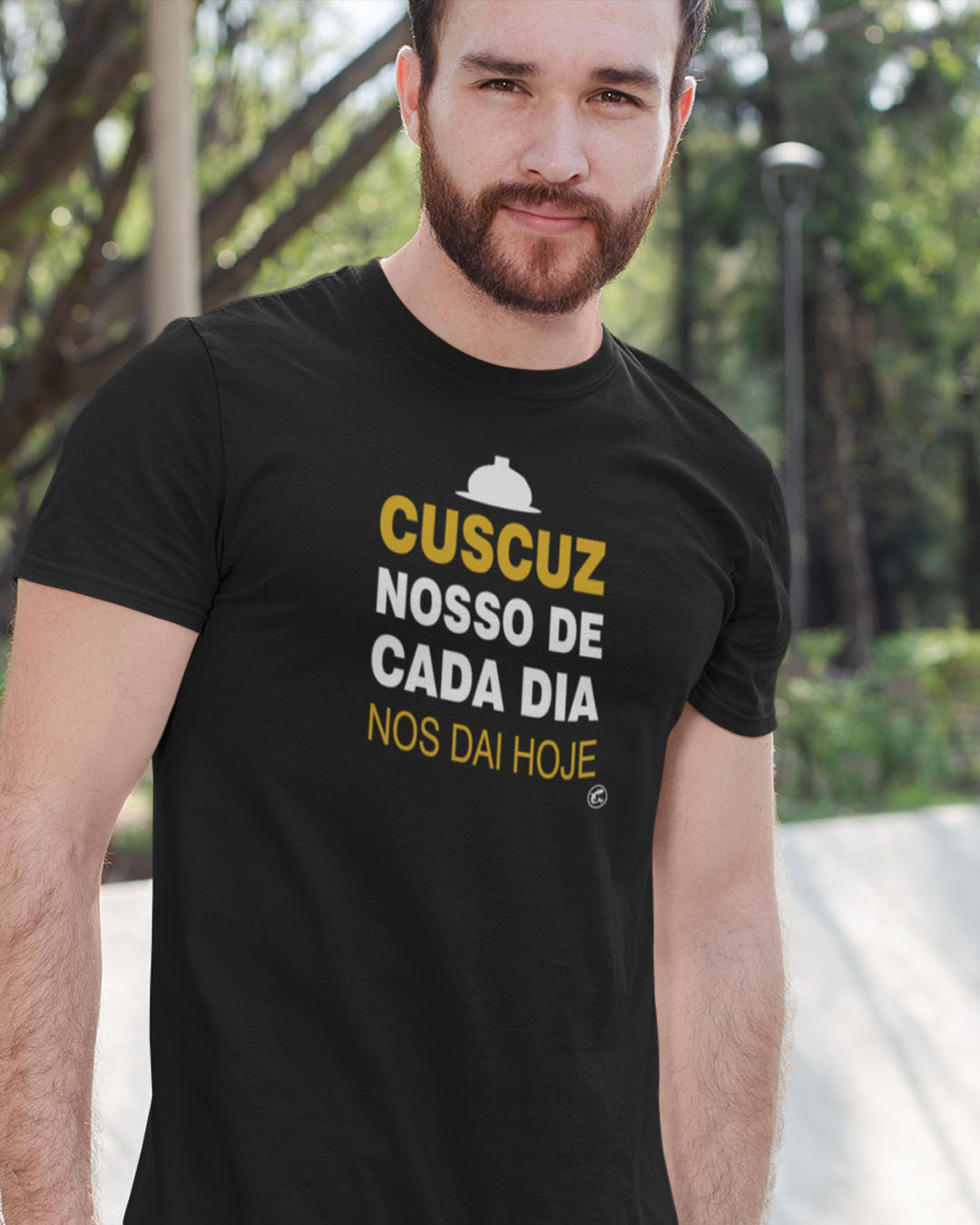 Nome do produto: Camiseta Cuscuz nosso de cada dia nos dai hoje